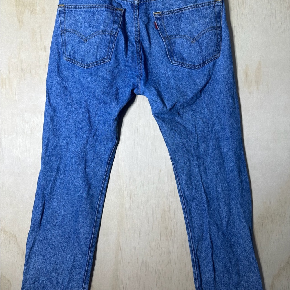 Levi's 501 Jeans Men’s 31X30 Regular Fit Straight Blue Buttonfly Denim - Picture 8 of 10